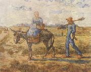 Vincent Van Gogh, Morning:Peasant Couple Going to Work (nn04)